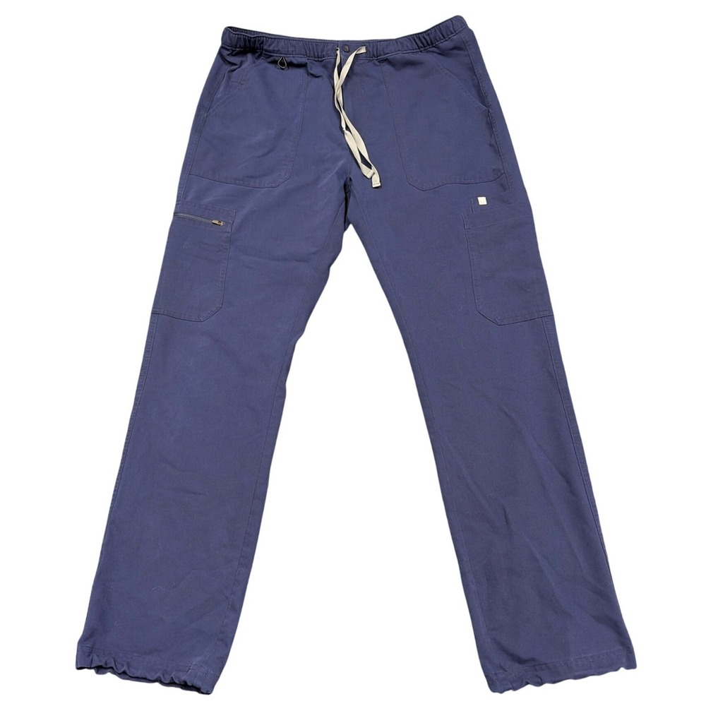 Figs Scrub Pants Mens L Navy Blue Technical Collection Cargo TM3001 Workwear